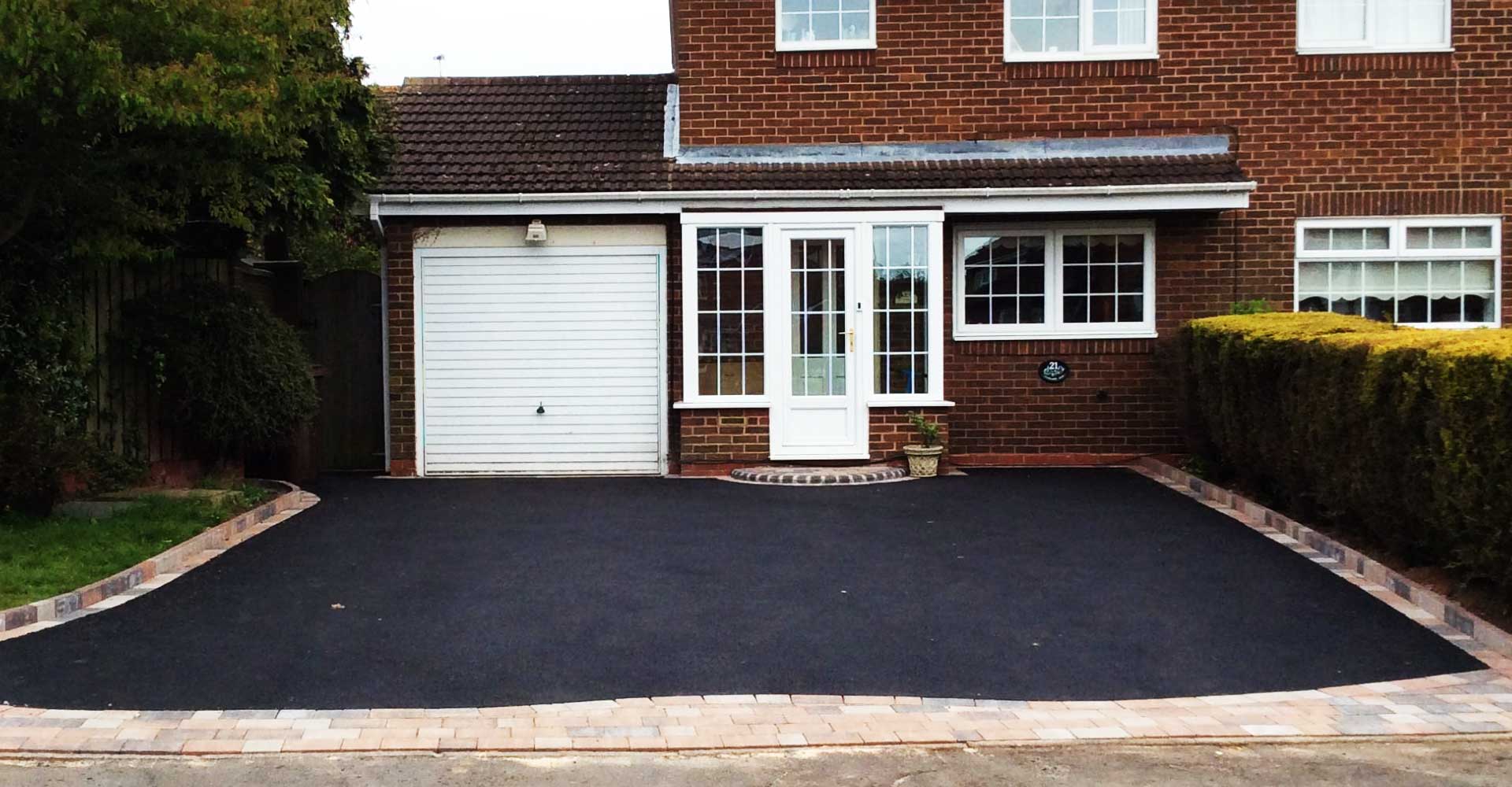 Completed tarmac driveway