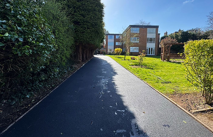 Tarmac lane in Four Oaks, Sutton Coldfield